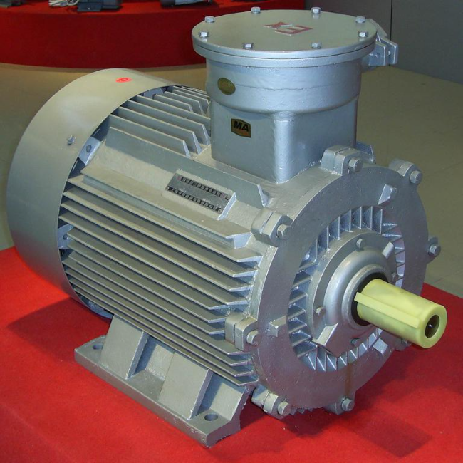 YE3-132M1-6防爆电机45°角实拍